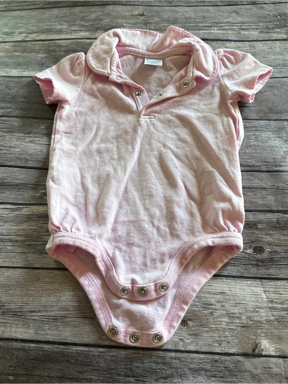 Starting out pink collared onesie vguc 9m